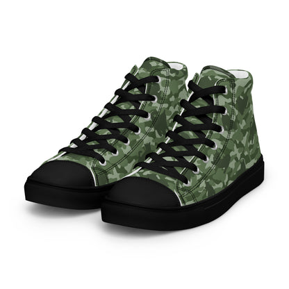 Kitty Camo Men's High Tops  - Green