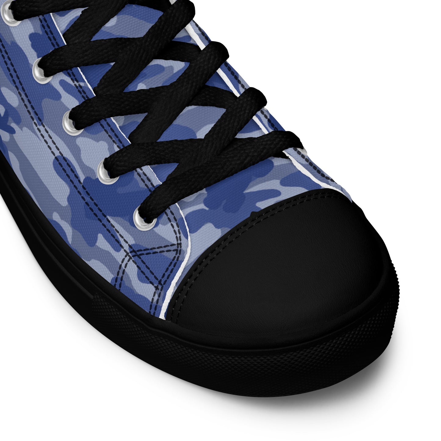 Puppy Camo Men's High Tops - Blue