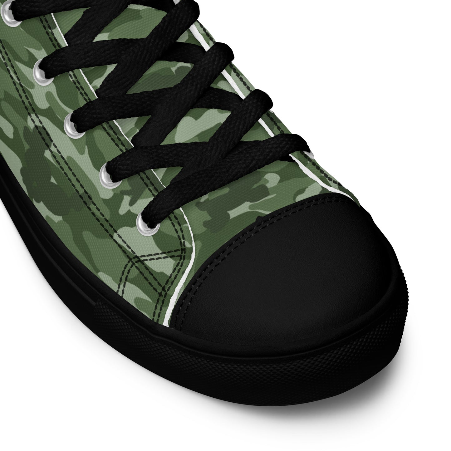 Puppy Camo Men's High Tops  - Green