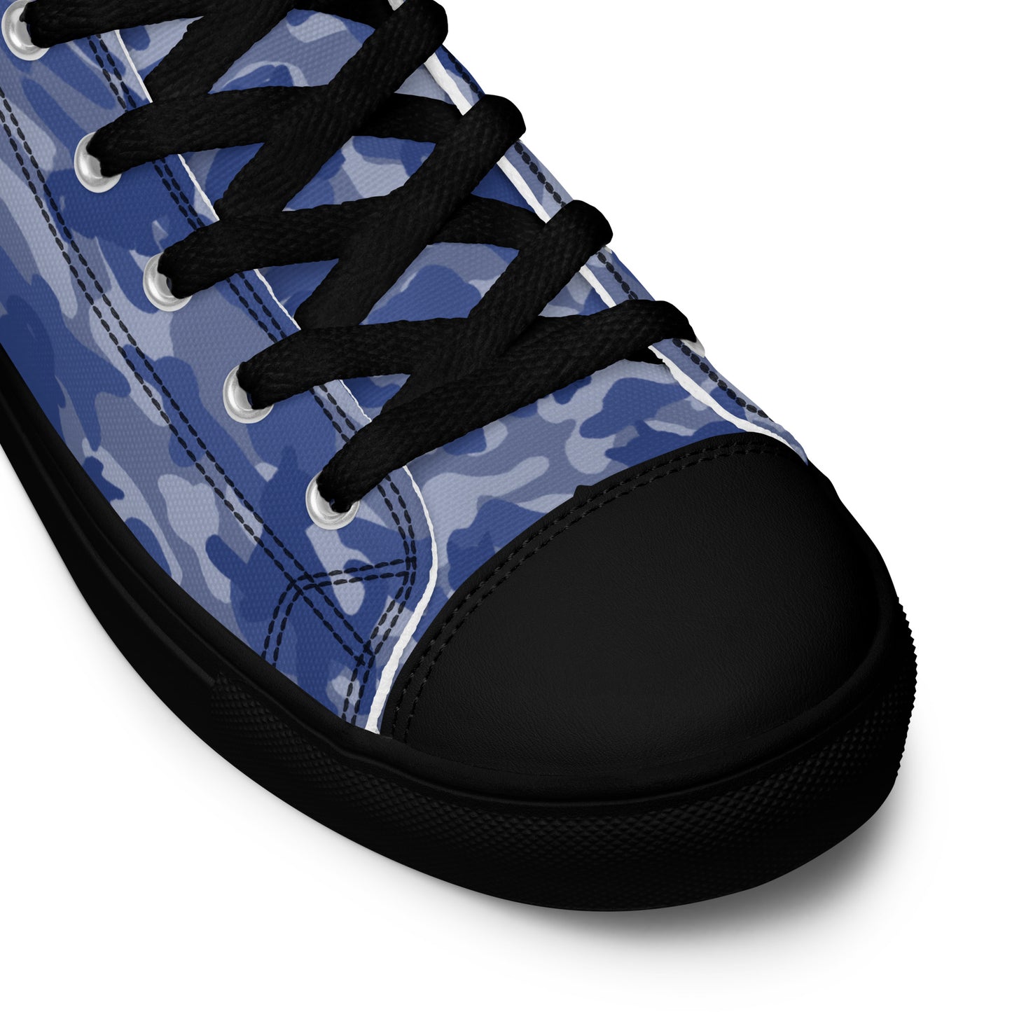 Kitty Camo Men's High Tops  - Blue