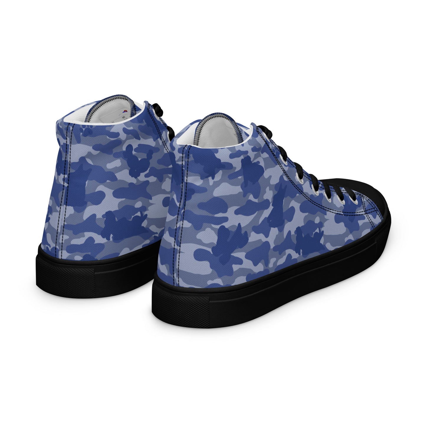 Puppy Camo Men's High Tops - Blue