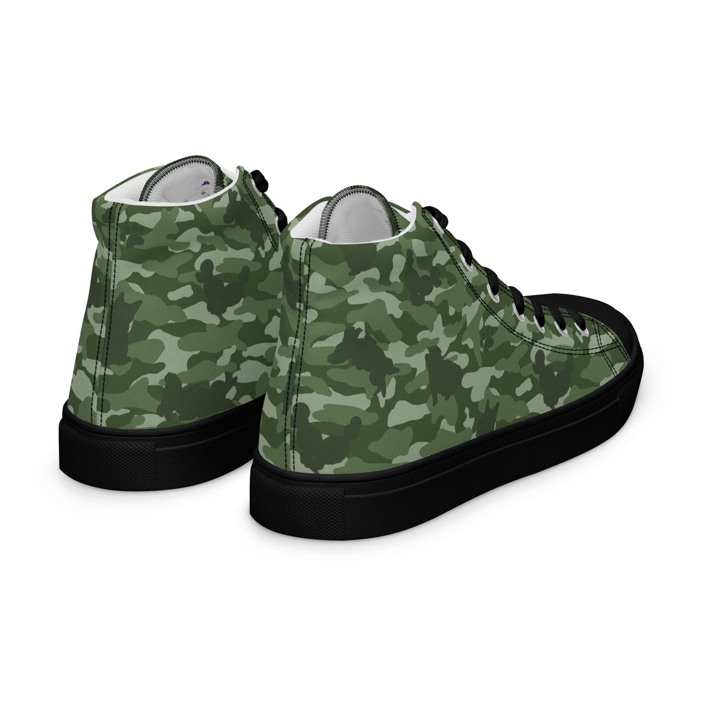 Puppy Camo Men's High Tops  - Green