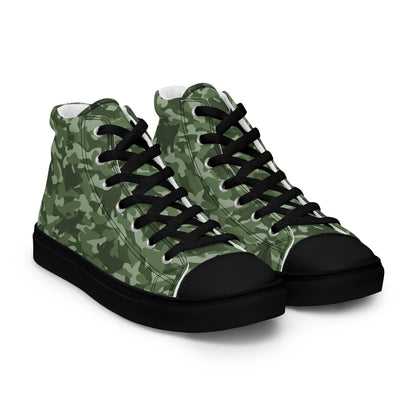 Kitty Camo Men's High Tops  - Green