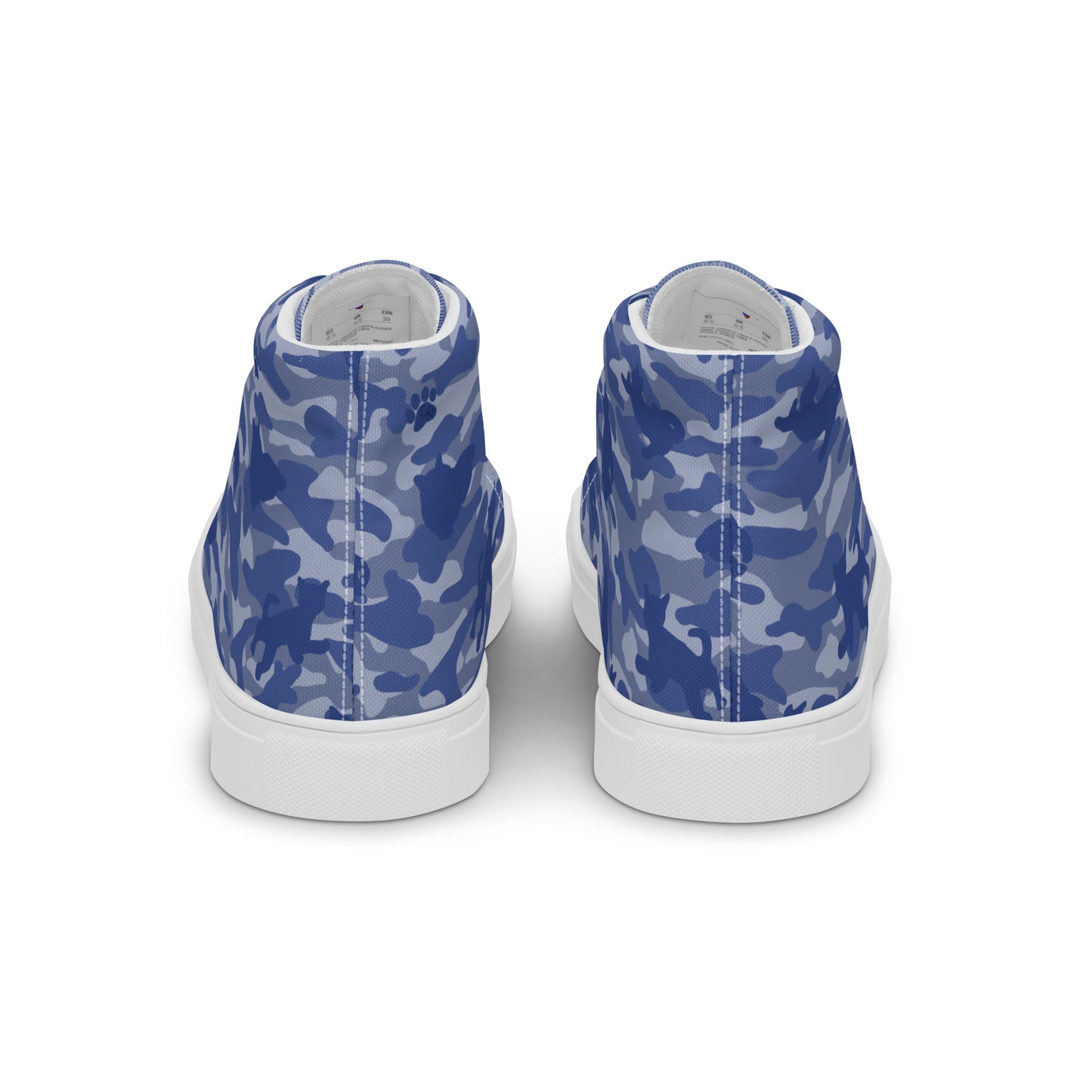 Kitty Camo Men's High Tops  - Blue