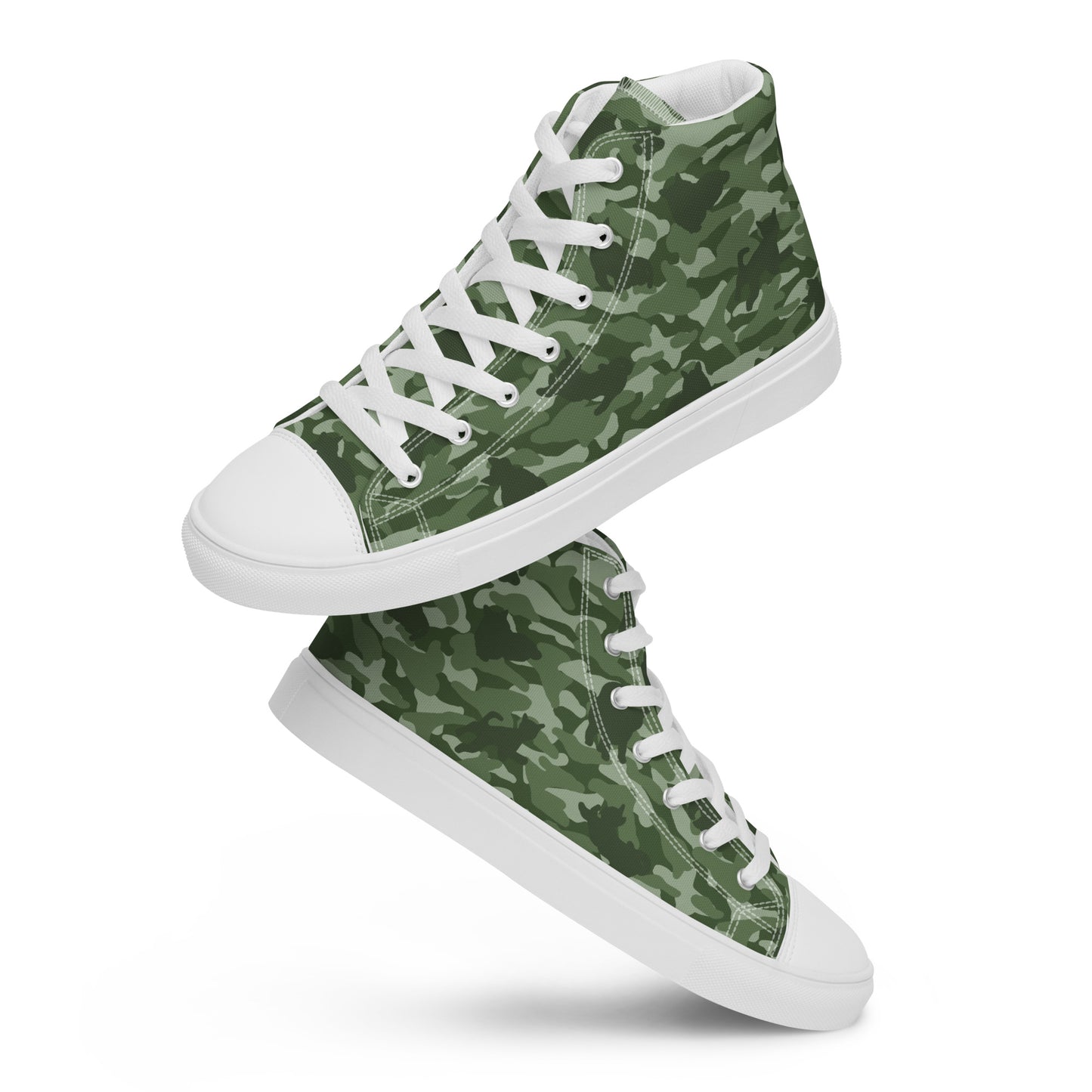 Kitty Camo Men's High Tops  - Green