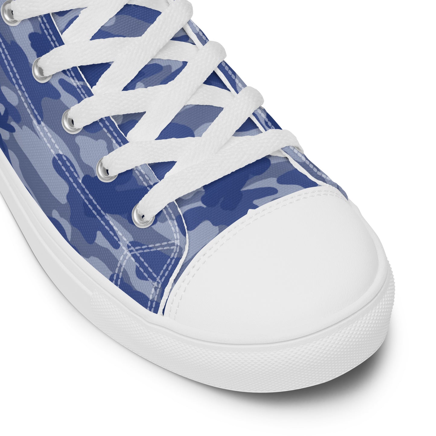 Puppy Camo Men's High Tops - Blue