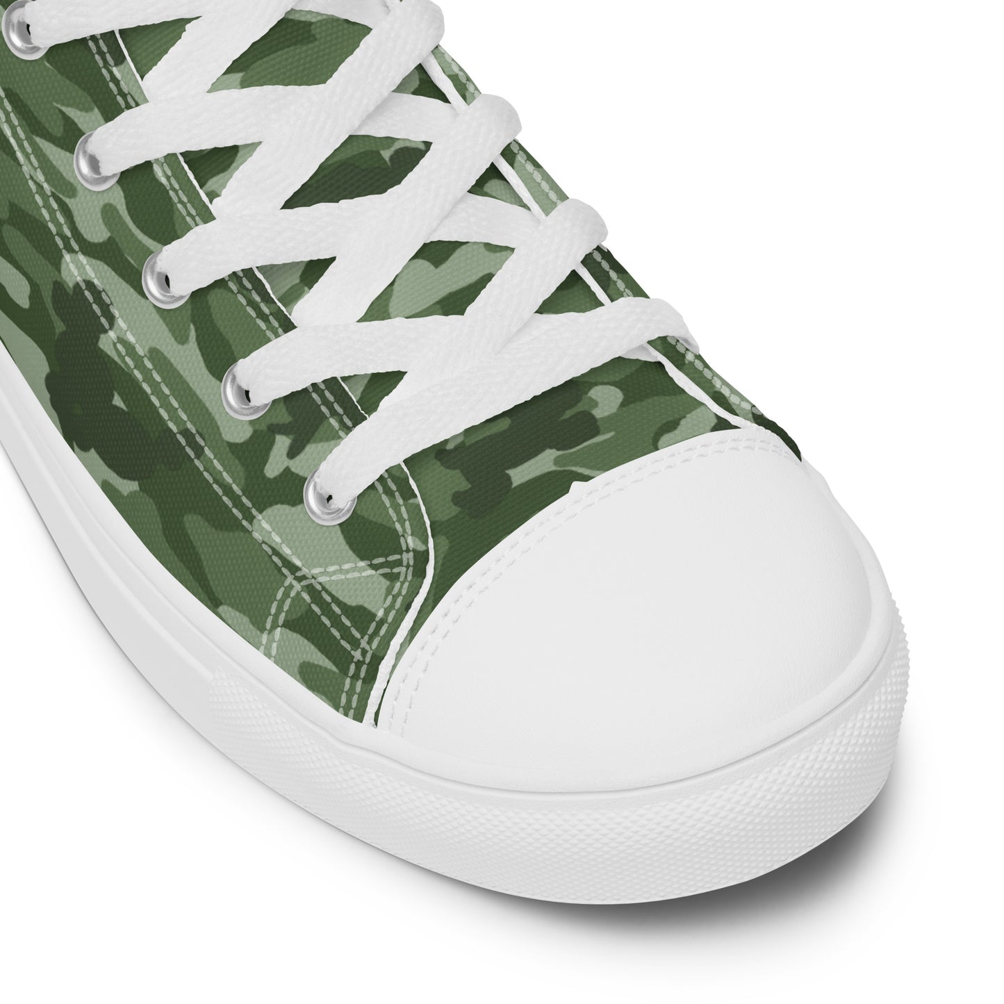 Puppy Camo Men's High Tops  - Green