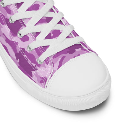 Puppy Camo Men's High Tops - Pink