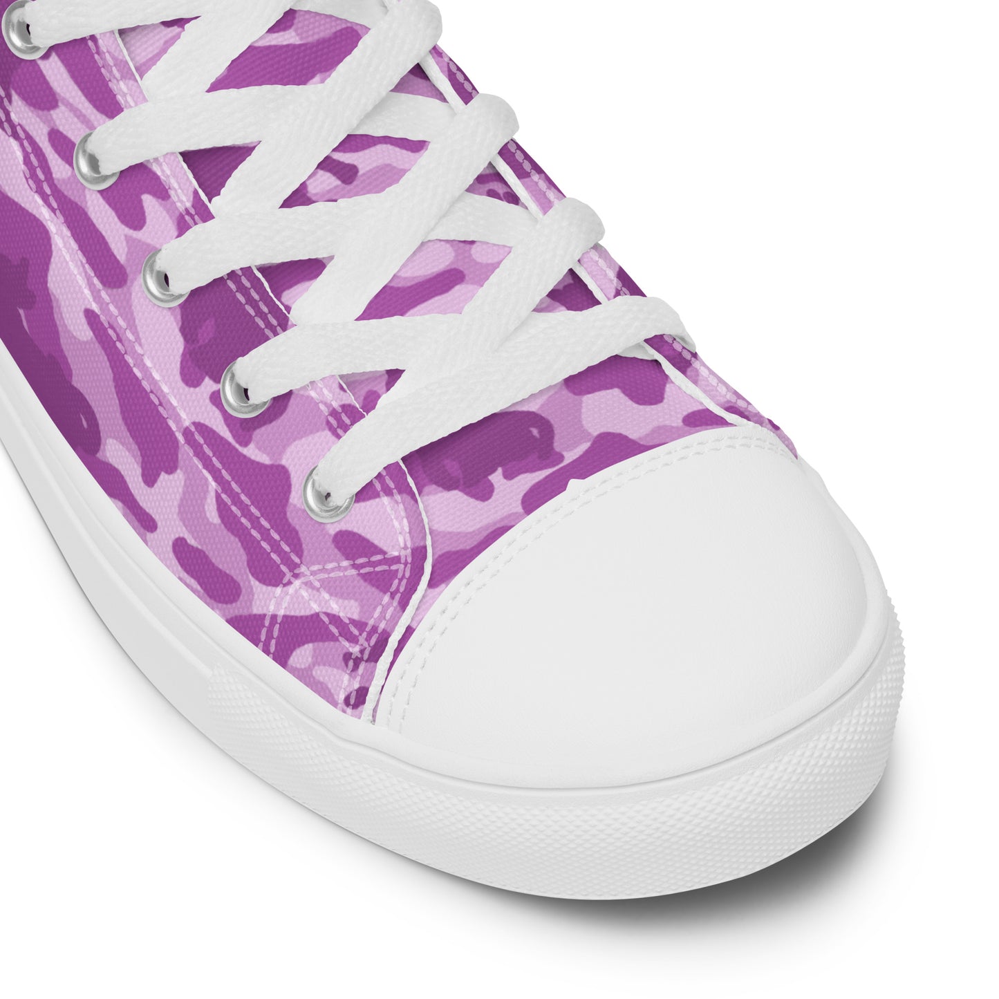 Kitty Camo Men's High Tops  - Pink