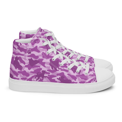 Kitty Camo Men's High Tops  - Pink