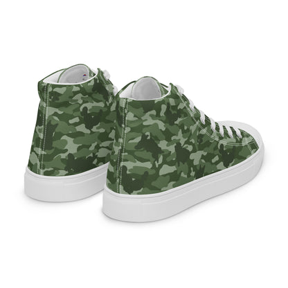 Puppy Camo Men's High Tops  - Green