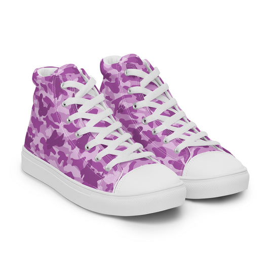 Puppy Camo Men's High Tops - Pink