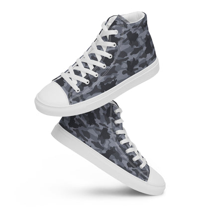 Puppy Camo Women's High Top Sneakers - Grey