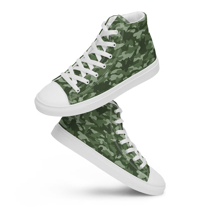 Puppy Camo Women's High Top Sneakers - Green