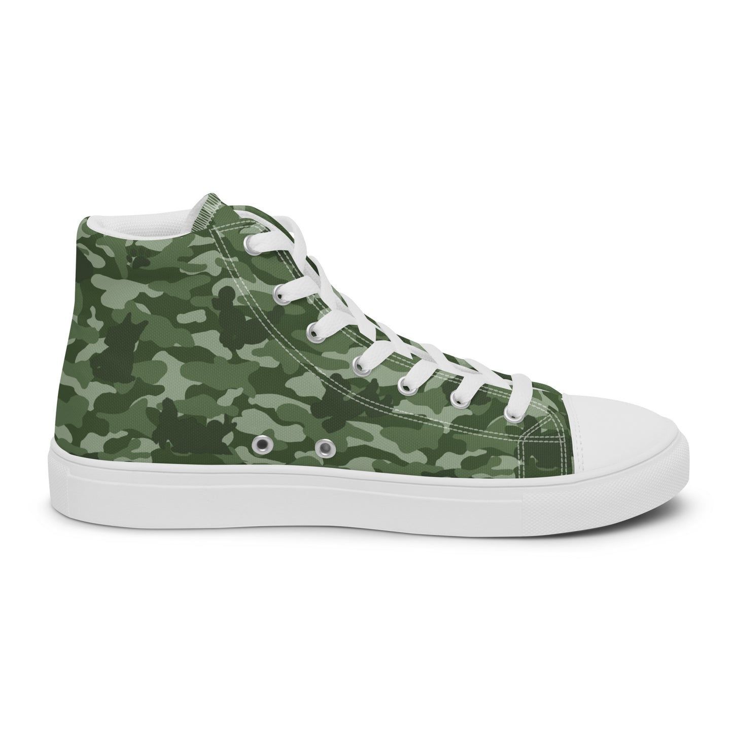 Puppy Camo Women's High Top Sneakers - Green