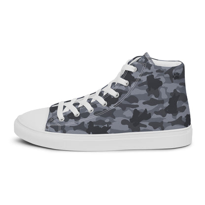 Puppy Camo Women's High Top Sneakers - Grey