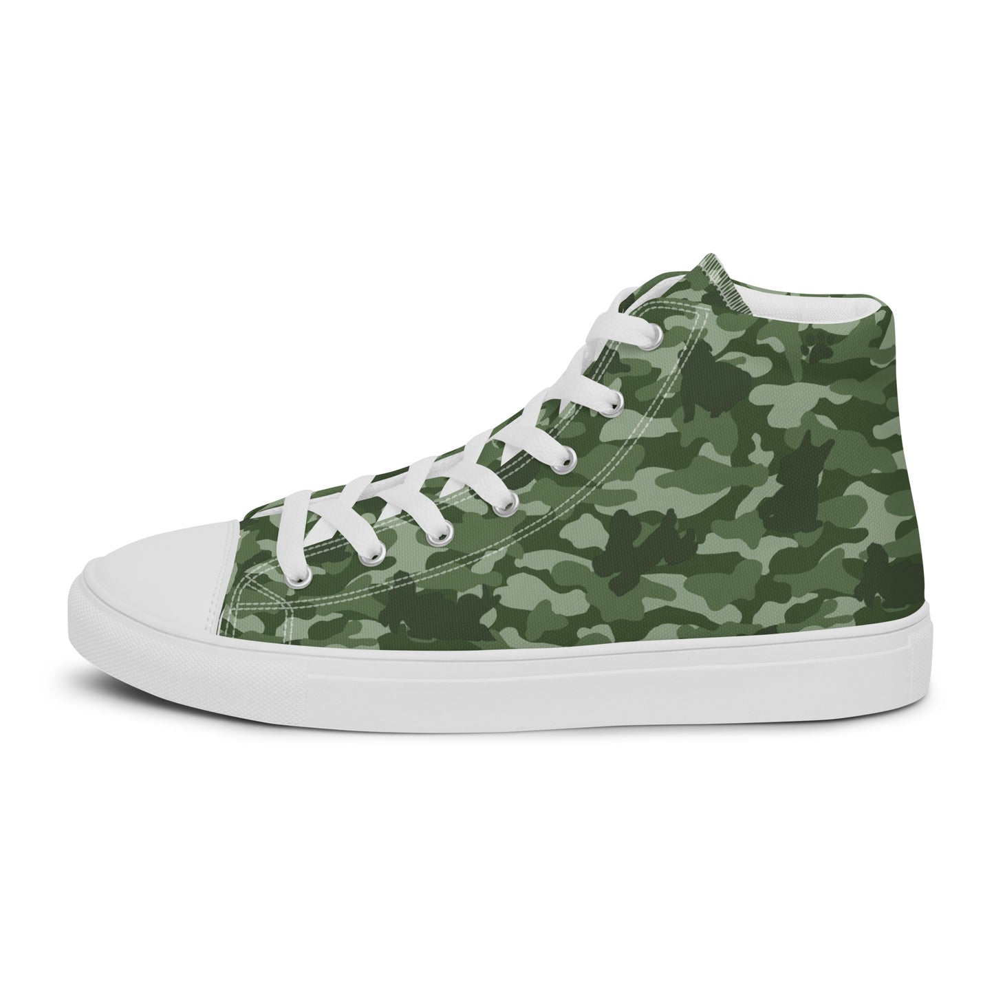 Puppy Camo Women's High Top Sneakers - Green