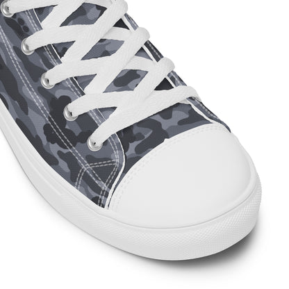 Puppy Camo Women's High Top Sneakers - Grey