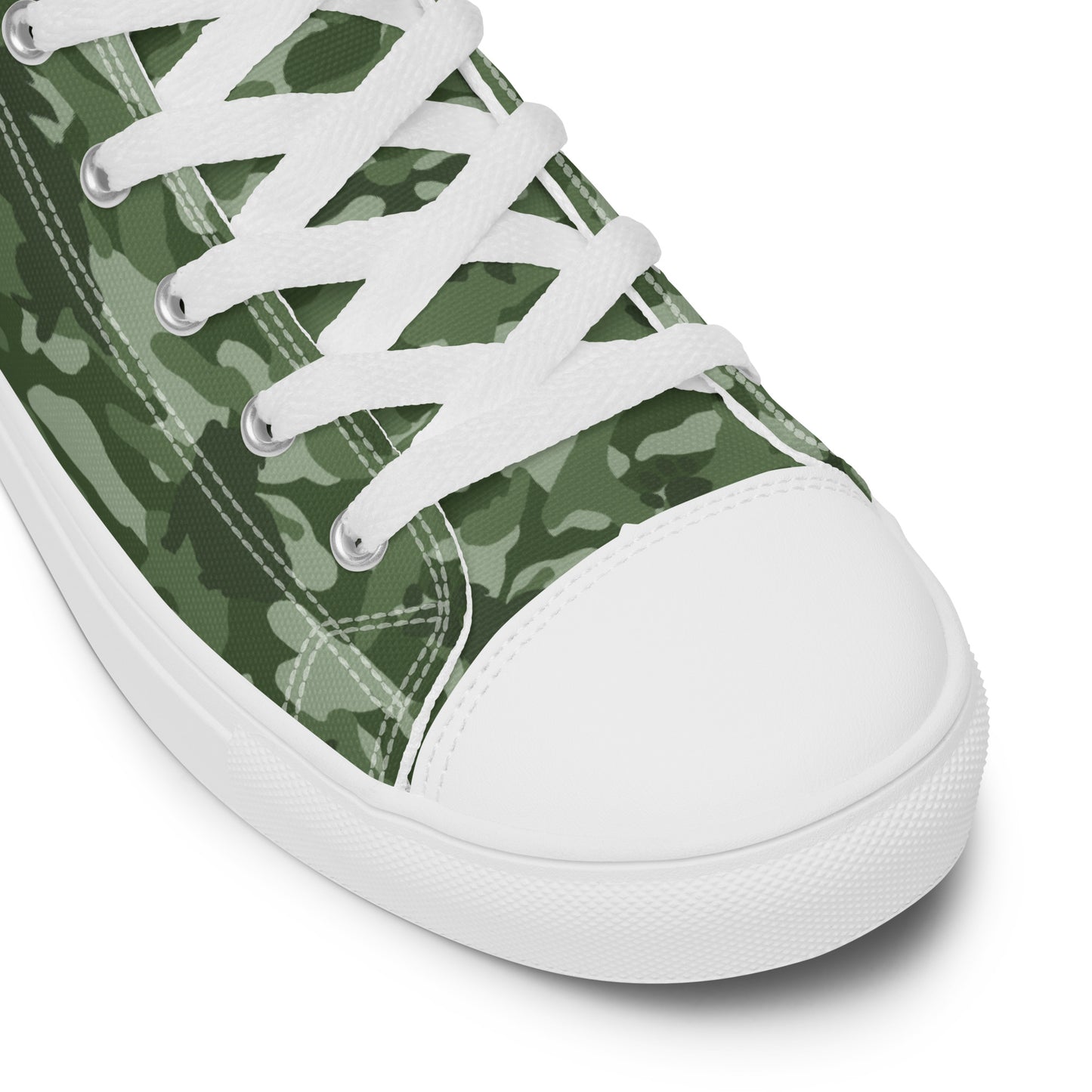 Puppy Camo Women's High Top Sneakers - Green