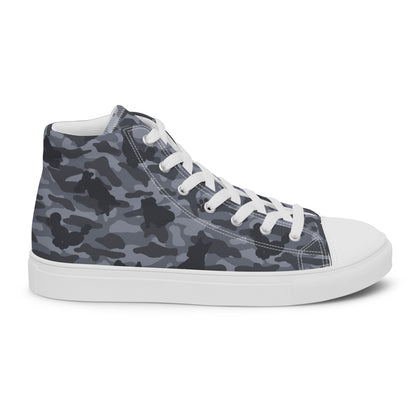 Puppy Camo Women's High Top Sneakers - Grey