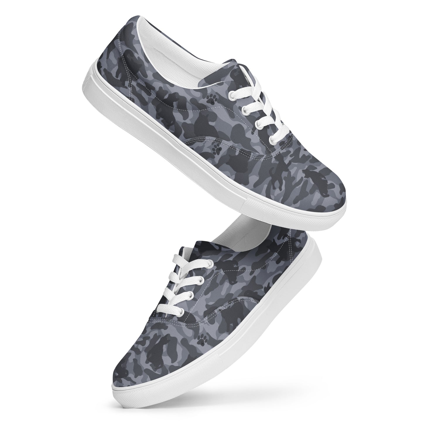 Kitty Camo Women's Lace-Up Sneakers - Grey