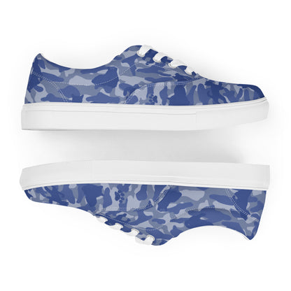 Kitty Camo Women's Lace-Up Sneakers - Blue