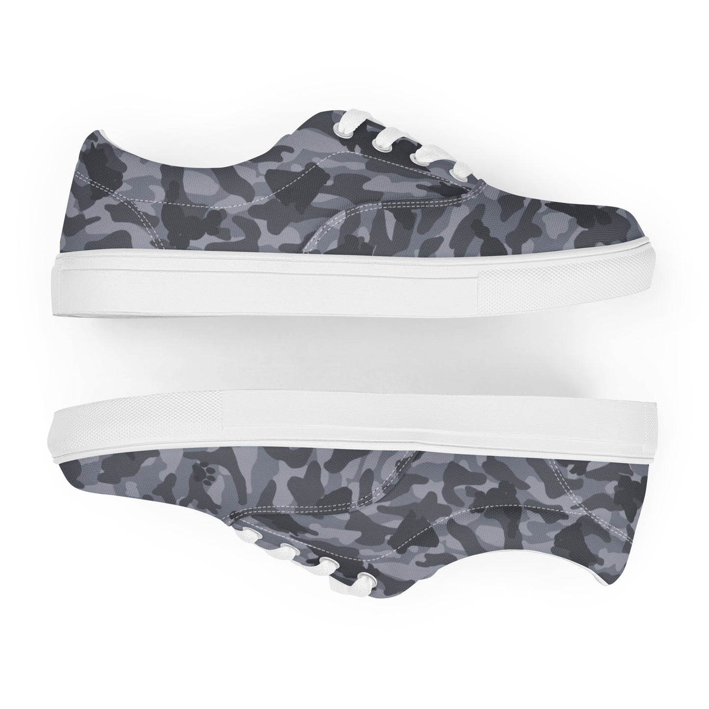 Puppy Camo Women’s Lace-Up Sneakers -Grey