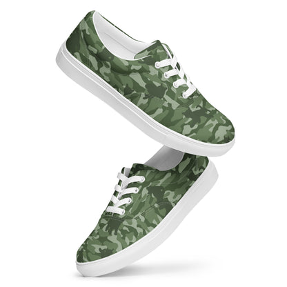 Kitty Camo Women's Lace-Up Sneakers - Green