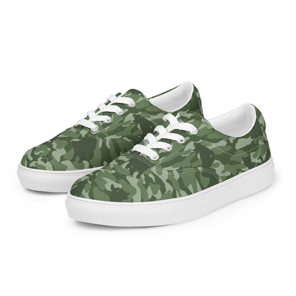 Kitty Camo Women's Lace-Up Sneakers - Green