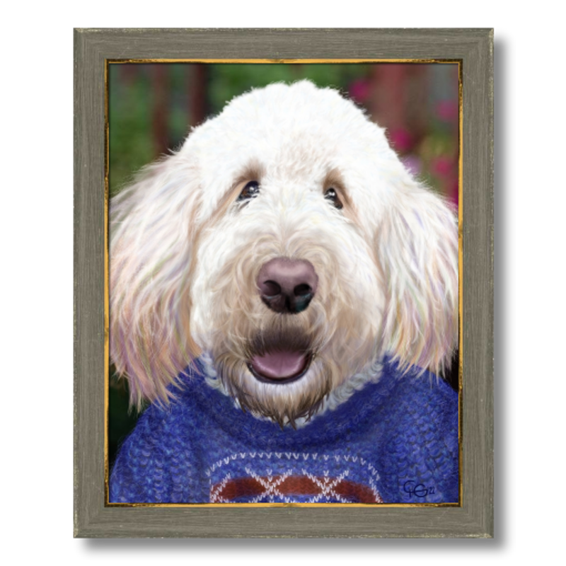 Gus' Nordic Sweater-Pet Portrait