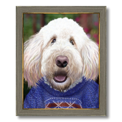 Gus' Nordic Sweater-Pet Portrait